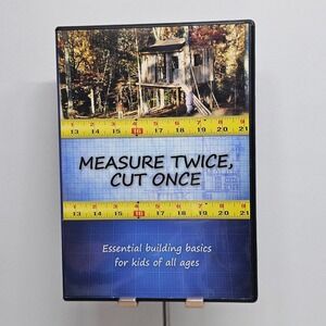 Measure Twice Cut Once DVD Kids Carpentry Construction Building Educational 2008